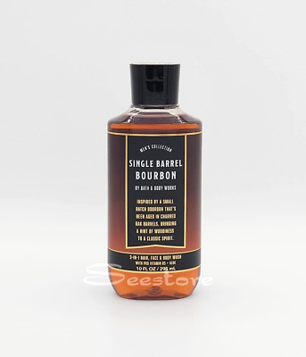 Bath & Body Works Single Barrel Bourbon Men's 3 in 1 Face Hair & Body Wash