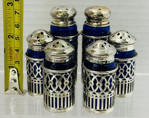 Vintage Cobalt Blue Salt and Pepper Shakers - Picture 6 of 7