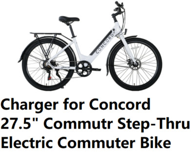  power supply battery Charger for Concord 27.5'' Commutr Step-thru electric bike