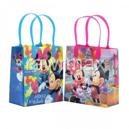 12 PIEZAS Bolsas de Cumpleaños Disney Mickey y Minnie Auténticas Licenciadas Fiesta Favor Regalo Foto 2 de 2