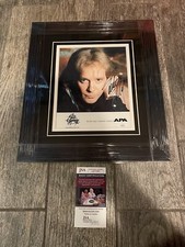EDDIE MONEY SIGNED CUSTOM FRAMED PROMO PHOTO AUTOGRAPHED LEGEND JSA COA RARE!!
