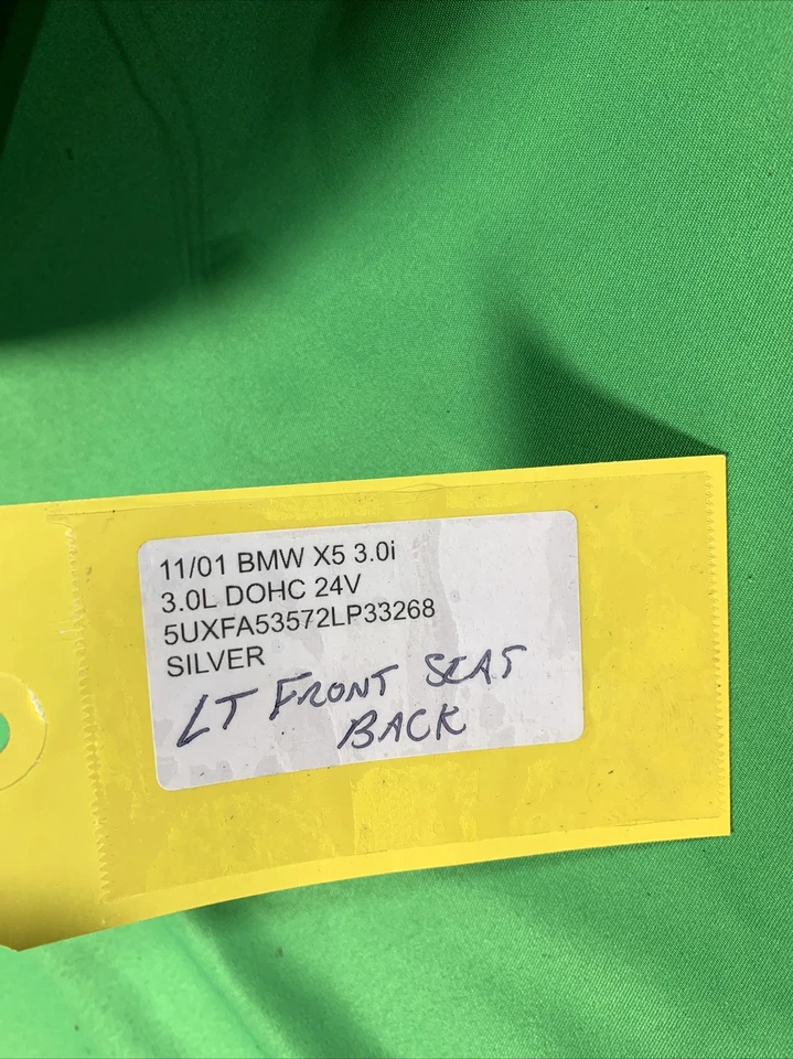 BMW X5 E53 Front Left Driver Upper Seat Cover Panel Back 2001 2002 2003 ] SB - Image 2 of 3