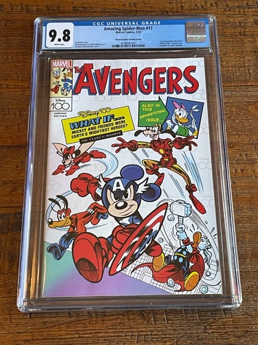 AMAZING SPIDER-MAN 17 CGC 9.8 DISNEY 100 AVENGERS 4 VARIANT 1st REK-RAP APPEAR