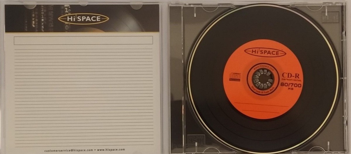 Hi Space CARBONSOUND – CDR Vinyl Retro Music CD-R disc 80 Mins