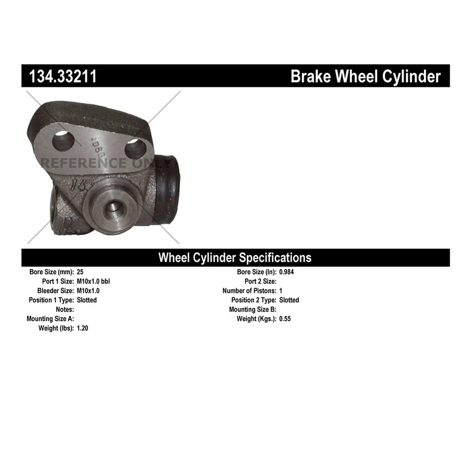 Cilindro de roda dianteira direita central para Volkswagen Transporter 1965 1964 1963 - Imagem 3 de 4