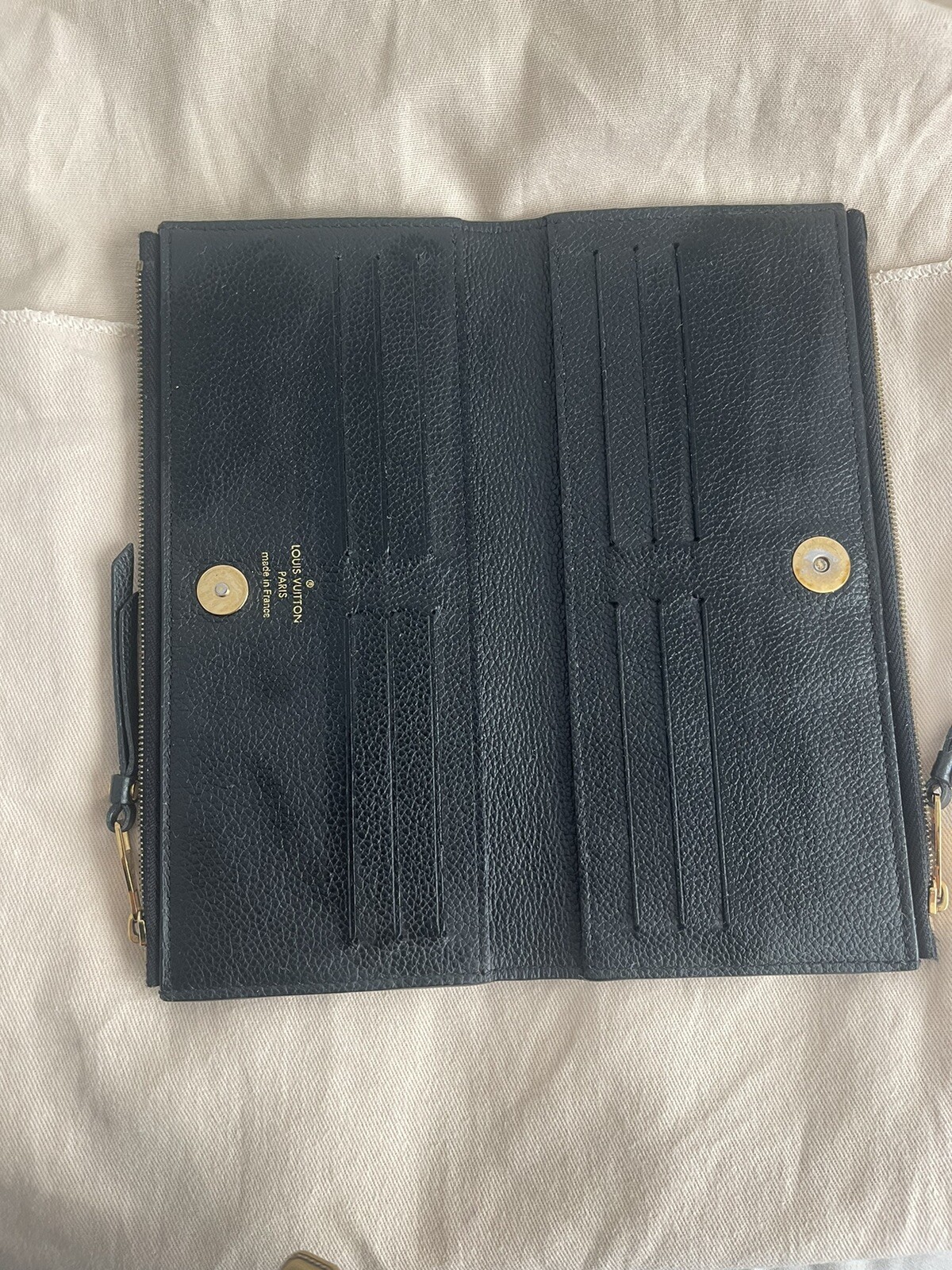 Louis Vuitton M61864 Monogram Adele Zippy Wallet - Black image 2