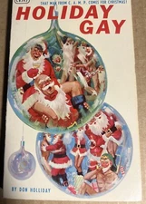HOLIDAY GAY 1967 DON HOLLIDAY- BONFILS ART- C.A.M.P. - PULP NOVEL GAY INTEREST