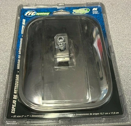 RH057 K SOURCE Driver/Passenger Side Replacement Universal Head Mirror, NEW