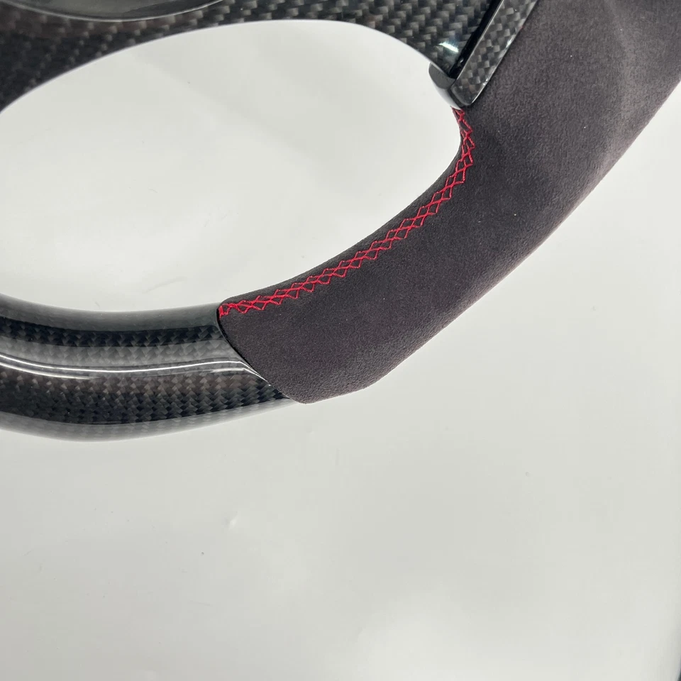 For mitsubishi Evo8 Evo9 2002-2007 real carbon fiber steering wheel/alcantara - Изображение 4 из 4