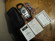CenTech DT-266 Clamp Meter w/ Cables, Case & Instructions