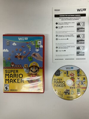 Super Mario Maker Bundle (Wii U, 2015) *Case & Game Only*