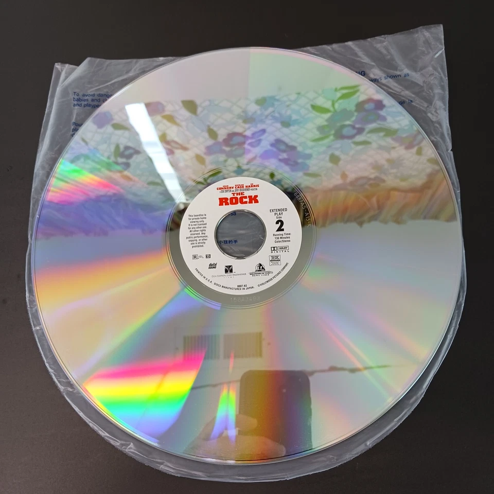 The Rock Widescreen Laserdisc 8887 AS Sean Connery Nicholas Cage Ed Harris 1996 Foto 4 de 4