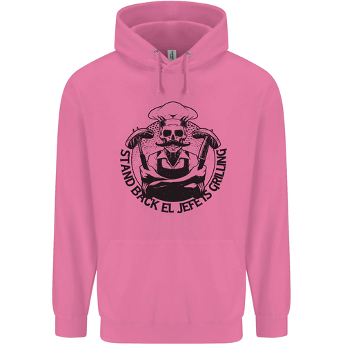 Stand Back El Jefe is Grilling Funny BBQ Skull Childrens Kids Hoodie - Picture 3 of 12