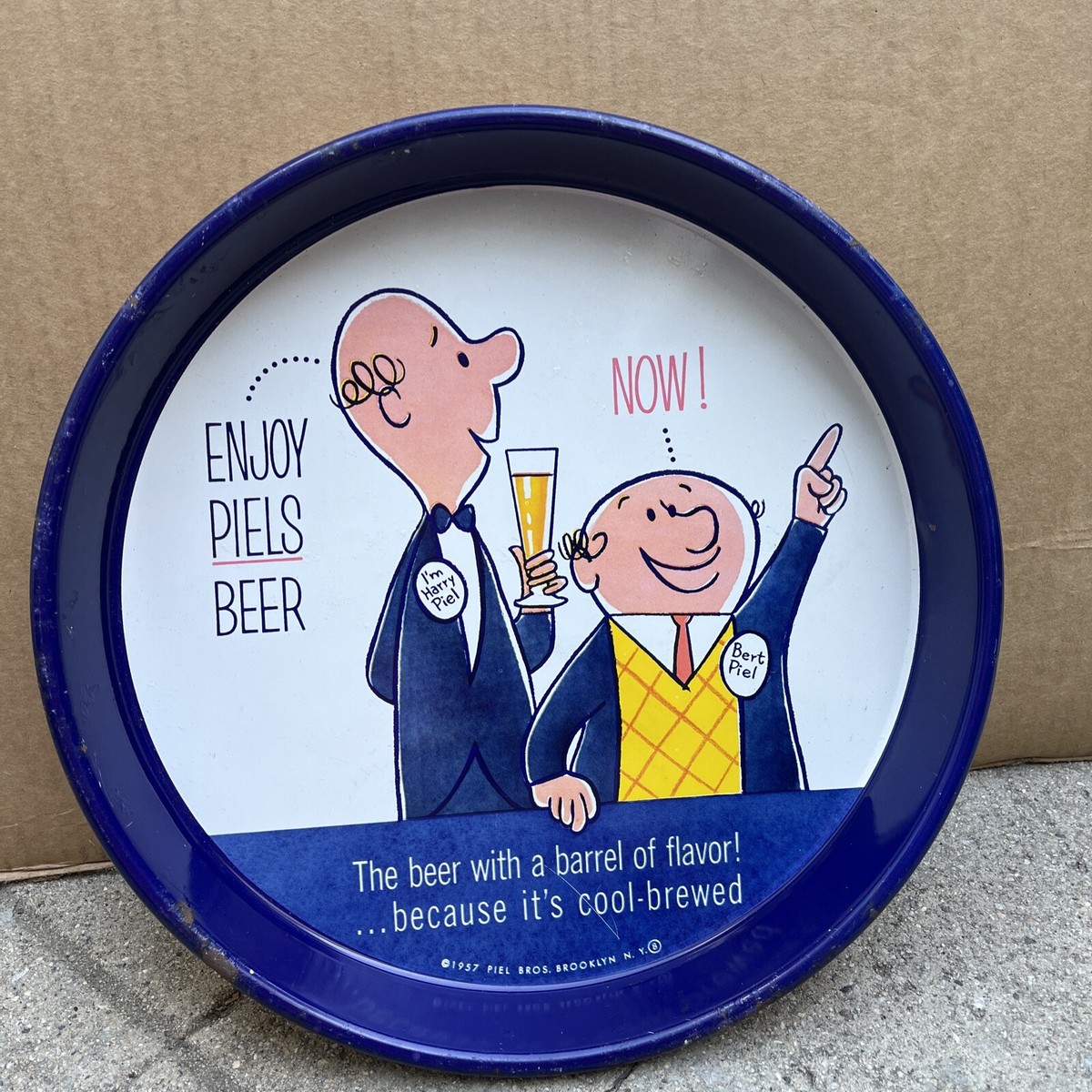 Vintage Piels Light Beer Harry & Bert Serving 13