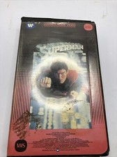 Superman The Movie SPECIAL BLUE BETA Clamshell Betamax Black Case RARE 1978