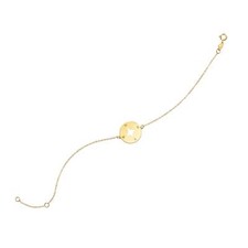 14K Yellow Gold Compass Pendant Necklace, 18"