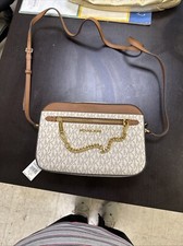 Image of NWT Michael Kors Jet Set Item EW Large Zip Chain Crossbody Bag Multi Color