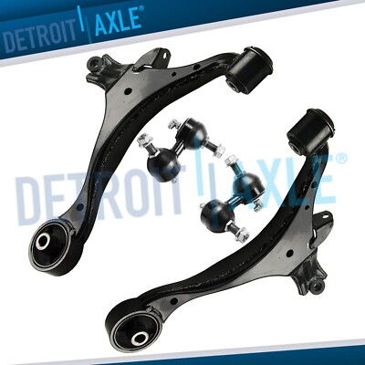 Complete Front Lower Control Arms + Sway Bar Links for 2002 2003 2004 Acura RSX