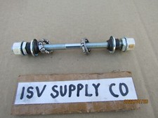 NEW BICYCLE FRONT AXLE W/ BEARINGS 5/16'' x 140 mm. MTB, ROAD OR KID BIKES.