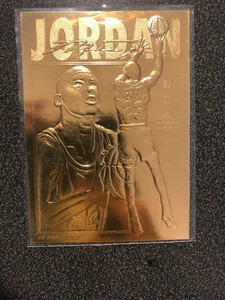 1995 Upper Deck 23 karat Gold Foil Card Michael Jordan 16,259 of 25,000 | eBay