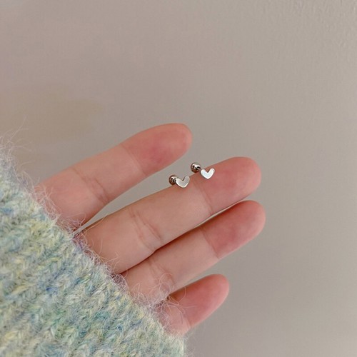 1Pair Star Heart Flower Earring for Women Ear Bone Nail Cartilage Earring Spiral - Picture 4 of 13