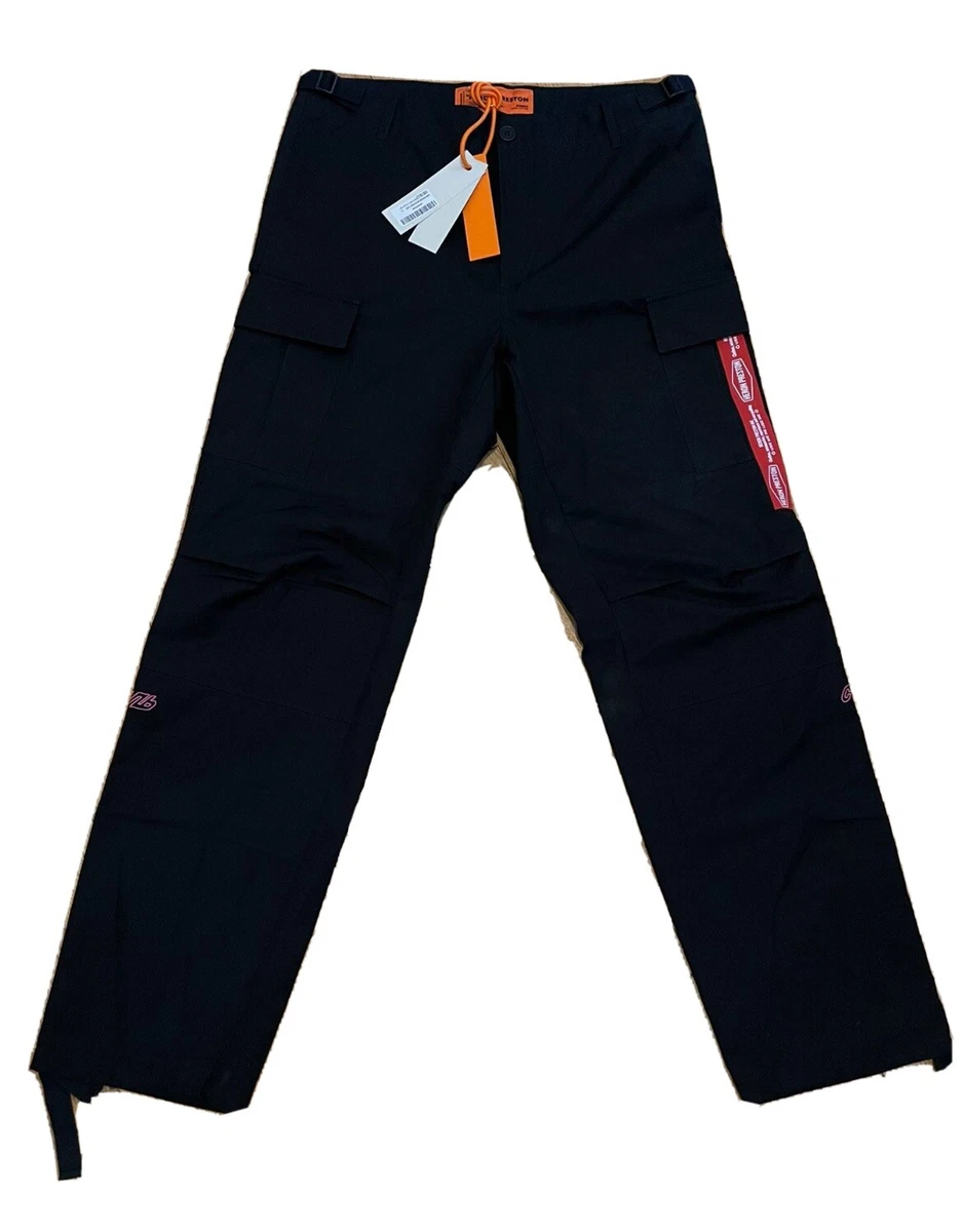 heron preston embroidered cargo pant