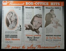 1935 Original Movie Poster GARY COOPER Ann Harding MARGARET SULLIVAN 22x17"