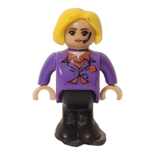 PlayMags 3D Magnetic Tiles Female Woman Figure Blonde Purple Jacket NEW No Pkg - Picture 1 of 15