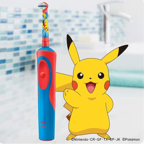 Braun Pokemon Oral B Electric Toothbrush For Kids Dkpkmb Red Ebay