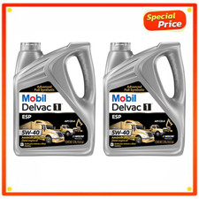 2 PK Mobil Delvac 1 ESP 5W-40 Full Synthetic Heavy Duty Diesel Engine Oil 1 Gal 24.97 per gallon