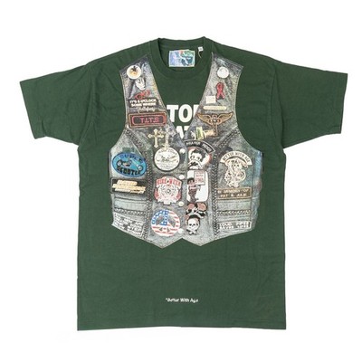 Better With Age Roadie Logo Short Sleeve Tee Shirt Green Multi