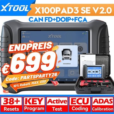 XTOOL X100PAD3 SE KFZ OBD2 Diagnosegerät Scanner IMMO Key Programming All System