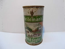 HELEIMAN'S OLD STYLE LAGER FLAT TOP BEER CAN~HEILEMAN BRG, LA CROSSE, WIS