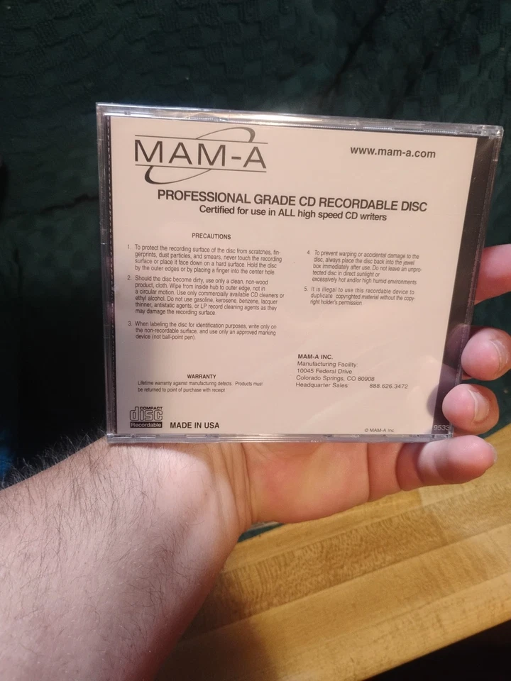 MAM-A CD-R Gold Mitsu  (Lot of 2 New in Sealed Jewel Cases) - Image 2 of 4