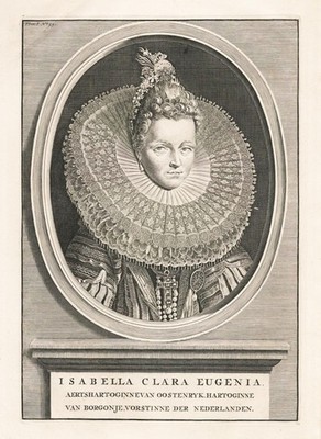 Isabel Clara Eugenin de Austria Spanien Königin Queen Spain Portrait 1730