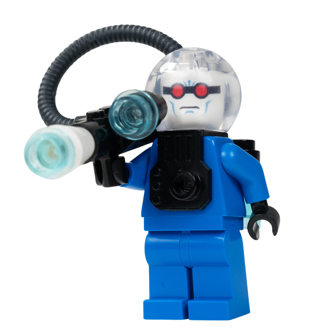 Mr Freeze Lego Mini Figure - From Batman Bat Cave 7783 Set (UV
