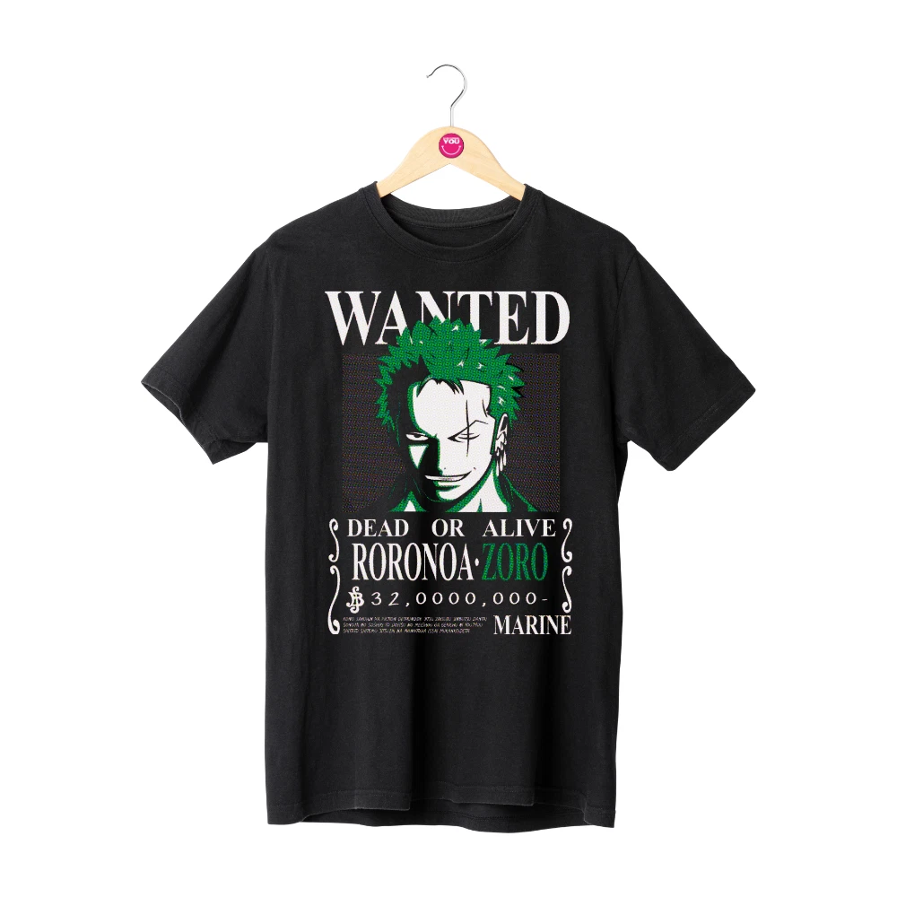 Maglietta One Piece Ufficiale – Monkey D. Rufy Wanted – 100% Cotone, Nero, Uomo - 4