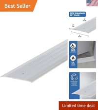 Stylish 36" Mill Finish Fluted Aluminum Door Threshold - Energy Efficient Design