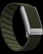 Whoop 5.0/MG Green Band With Silver Clasp/hook/link