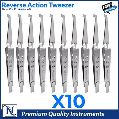 New Ortho Bracket Tweezers Hole Grip Reverse Action Bonding Holding Placer