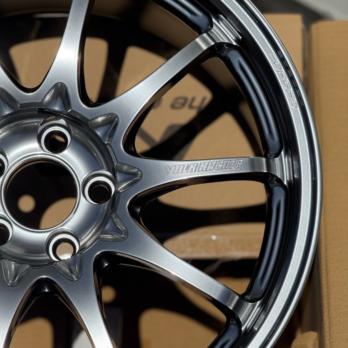 set of 4) Volk Racing CE28N-Plus 17x9.5 +45 5x100 Shining Light