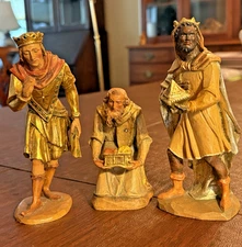 Anri like Goldscheider Italian Vintage Nativity: 3 Wisemen- 6 inch Moroder like