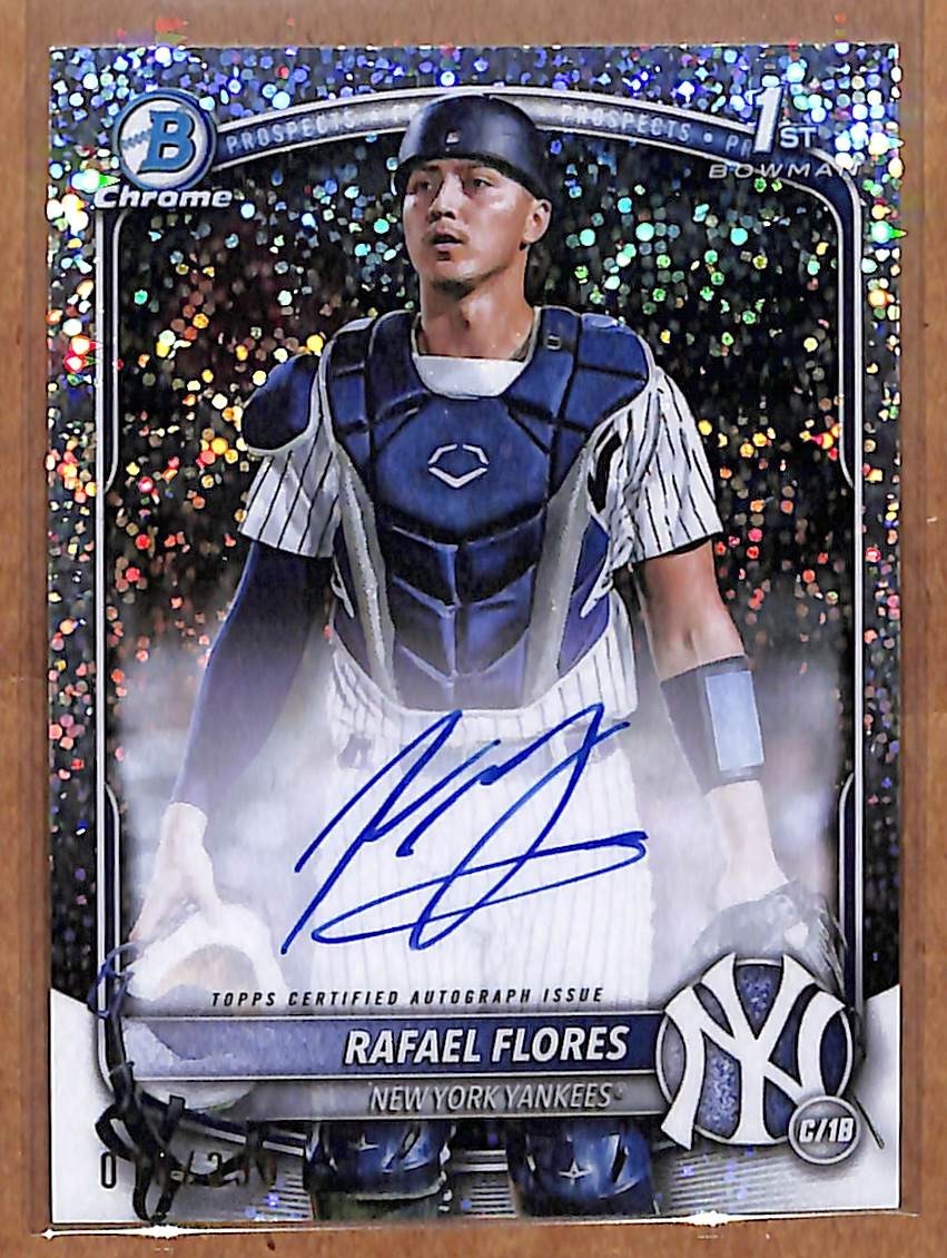 2025 Bowman Chrome Prospect Auto - Rafael Flores #CPA-RF Speckle Refractor /299