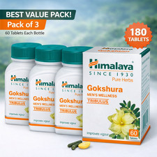Himalaya Gokshura 60 Tablets Each Pack of 3 Men  s Wellness  Vitality Support