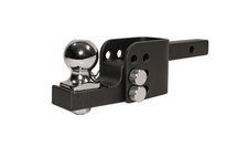 bROK 2" Flip Mount Adjustable Heavy Duty Hitch 5000 lb With Ball NEW