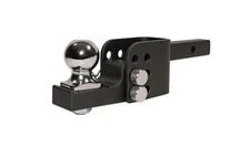 bROK 2" Flip Mount Adjustable Heavy Duty Hitch 5000 lb With Ball NEW