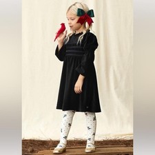 NWT Matilda Jane Andi Girls Ribbed Velour Dress Sz 4