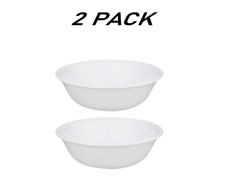 (2 pack) Corelle Winter Frost White 18 oz Soup Bowl.