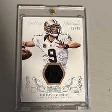 2013 National Treasures Drew Brees Century Materials 49/49 #75 Saints
