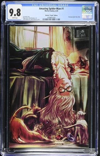 Amazing Spider-Man #1 Nimit Malavia Black Cat Virgin Variant CGC 9.8